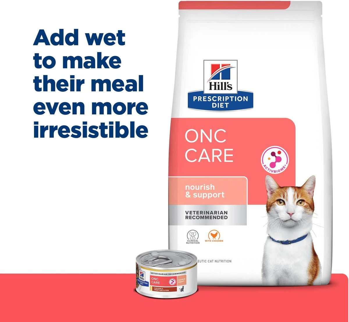 Hill's Prescription Diet ONC Care with Chicken Dry Cat Food, 7 lb bag