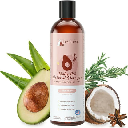 kin+kind Itchy Natural Rosemary & Peppermint Shampoo For Dog (12 oz)