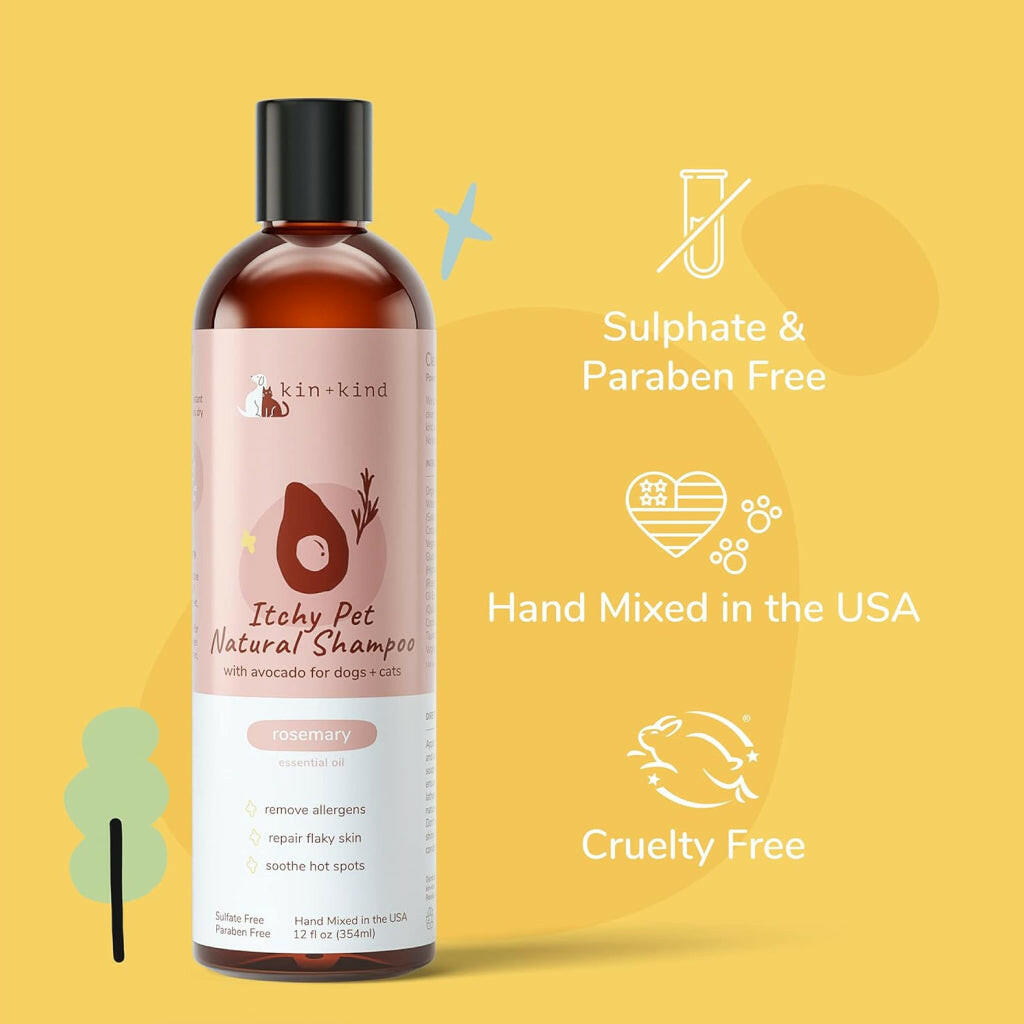 kin+kind Itchy Natural Rosemary & Peppermint Shampoo For Dog (12 oz)