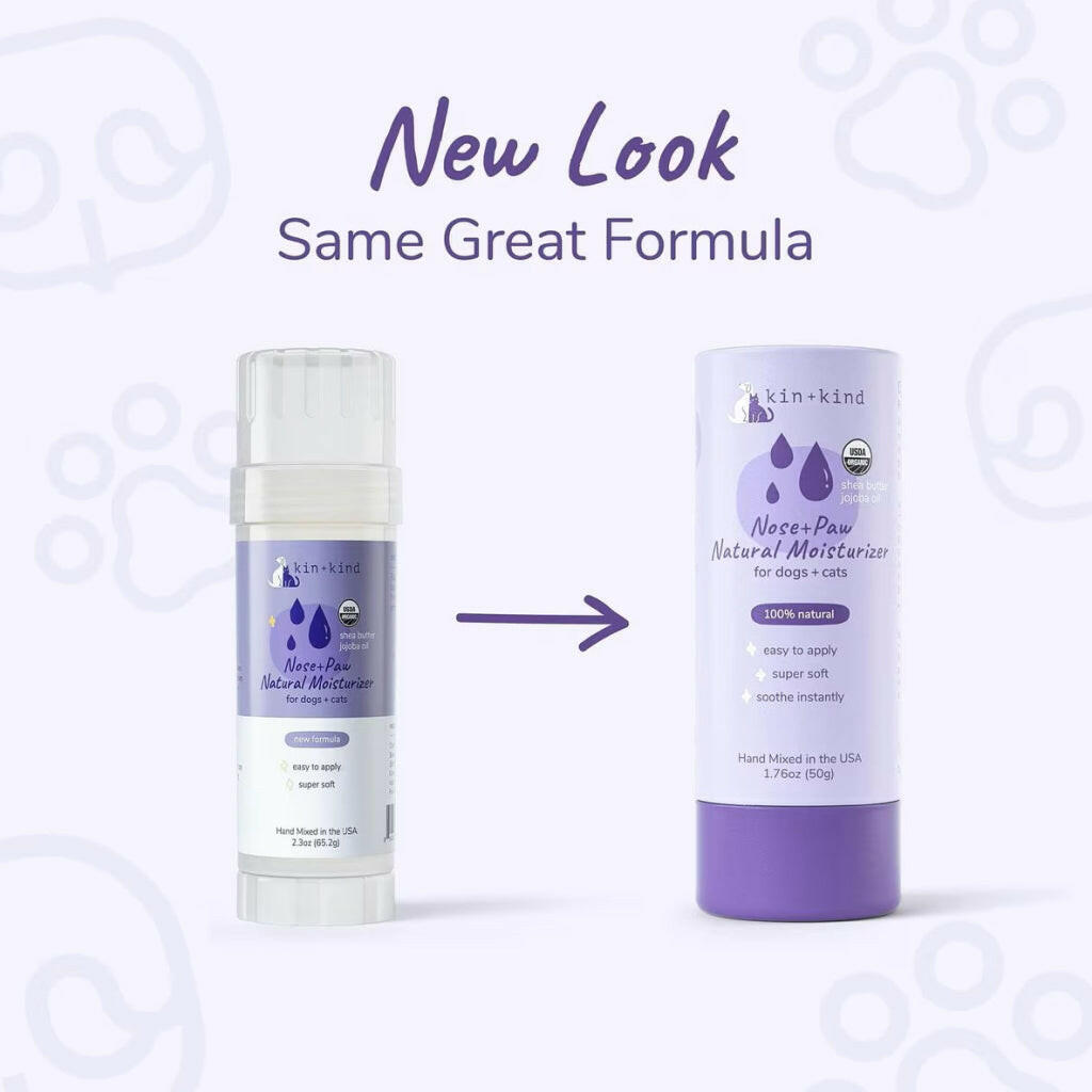 kin+kind Organic Nose & Paw Moisturizer Stick for Dogs & Cats (2.3 oz)