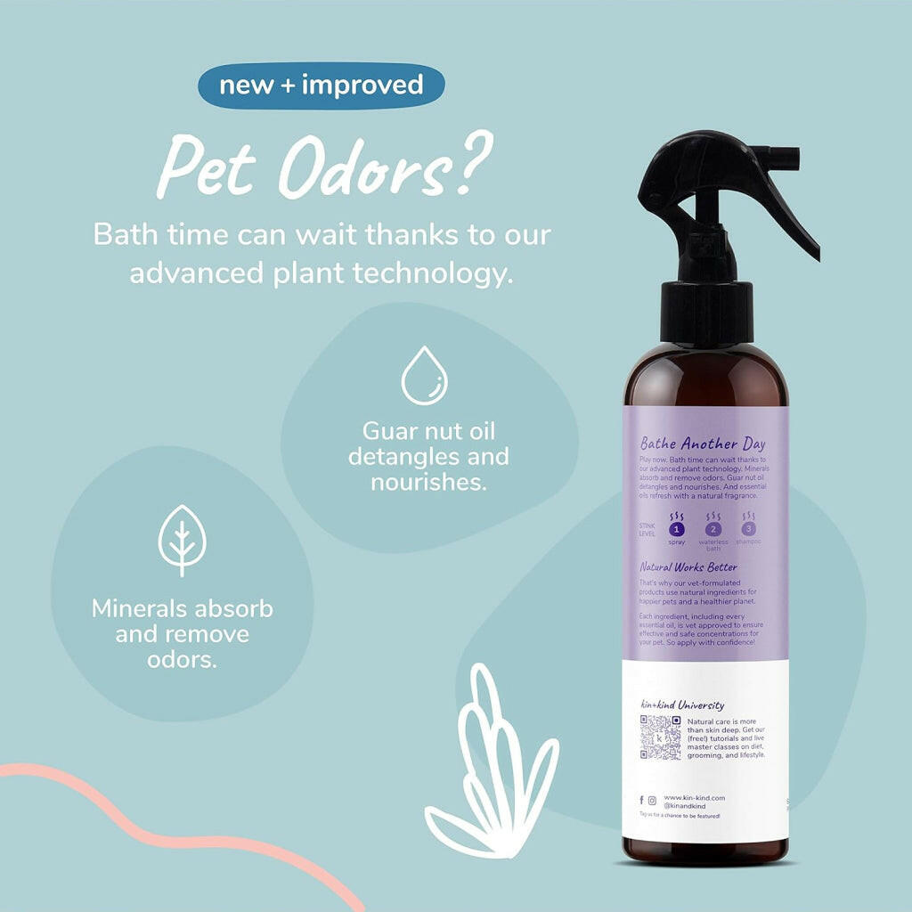 kin+kind Lavender Natural Coat Spray For Dog & Cat Smells (12 oz)