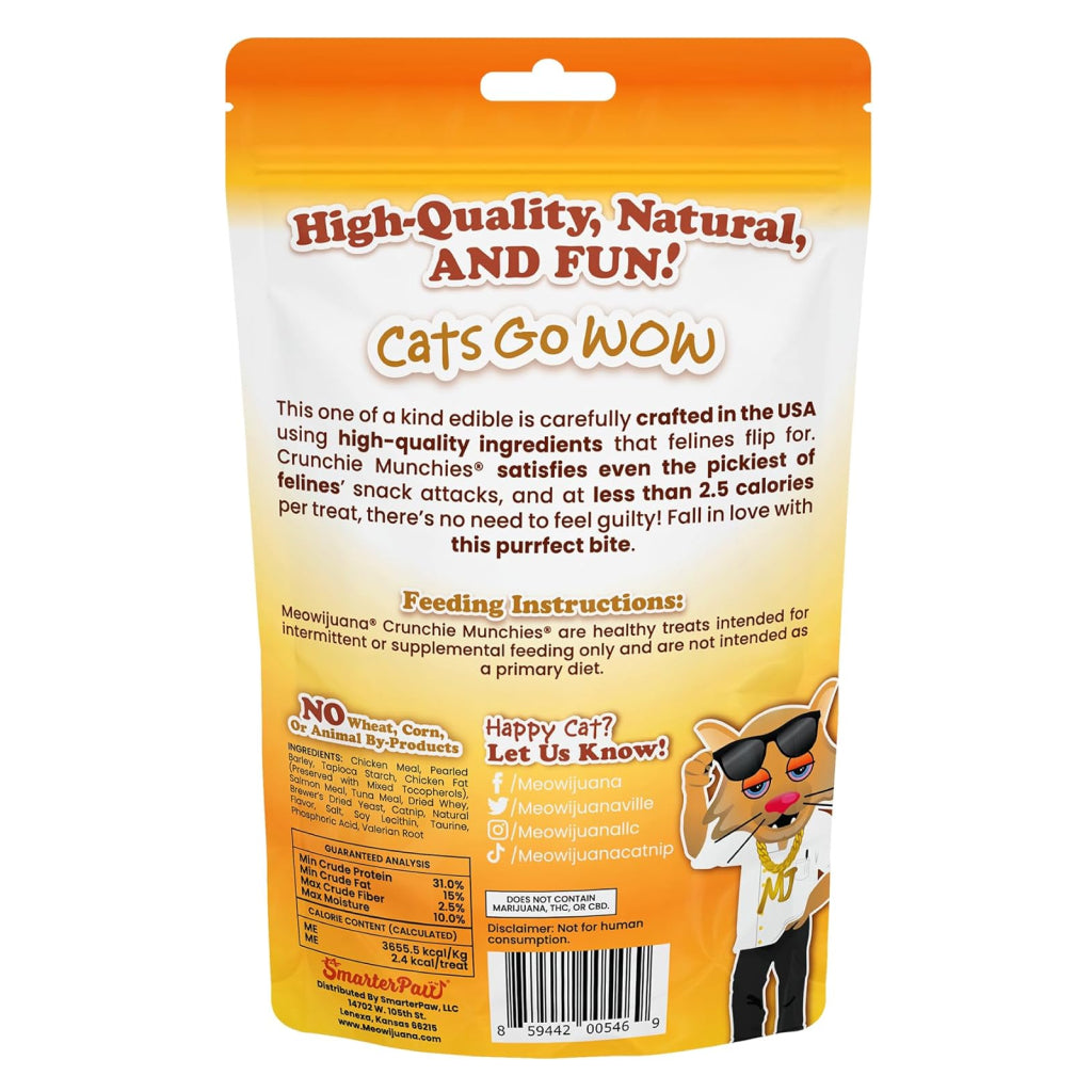 Meowijuana Crunchie Munchies Chicken Flavor Catnip Treats (3 oz)
