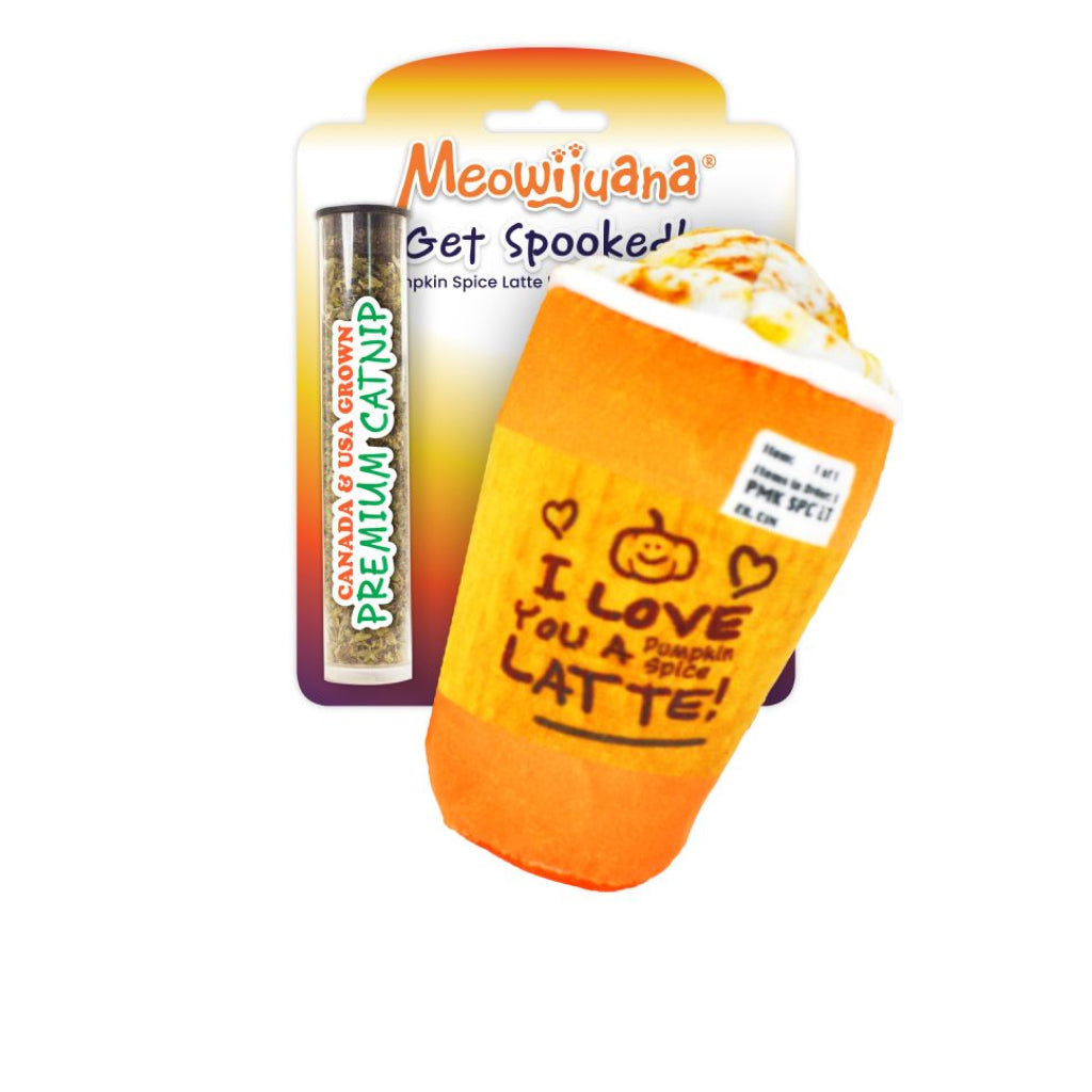Meowijuana "Get Spooked" - Spiced Latte Fillable Catnip Toy For Cat