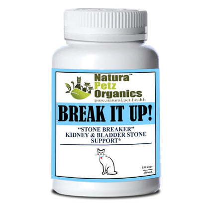 Natura Petz Organics Break It Up! Herbal Kidney & Bladder Stone Support (Turkey Flavored) for Cats