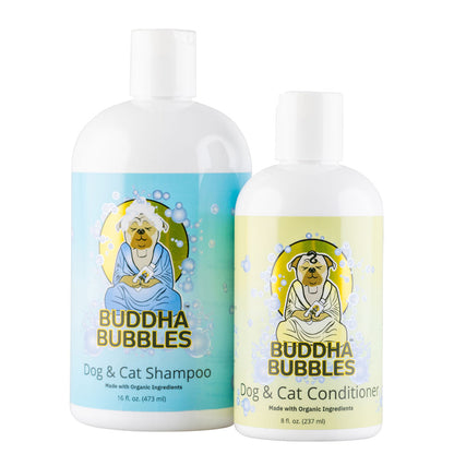 Natural Cravings Buddha Bubbles Grab-and-Go Set Organic Shampoo & Conditioner for Dogs & Cats