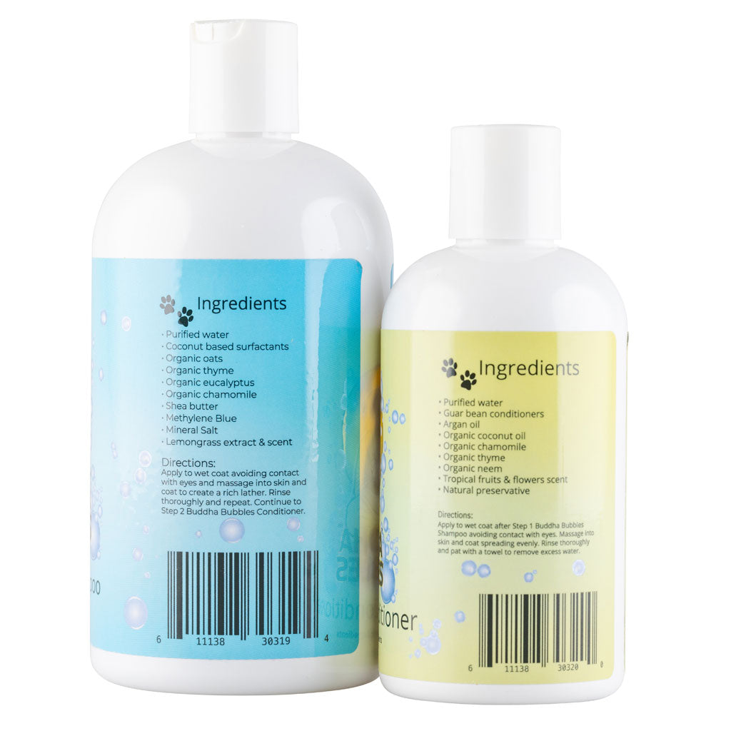 Natural Cravings Buddha Bubbles Grab-and-Go Set Organic Shampoo & Conditioner for Dogs & Cats