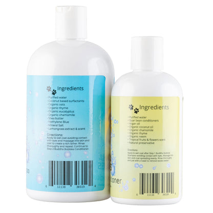Natural Cravings Buddha Bubbles Grab-and-Go Set Organic Shampoo & Conditioner for Dogs & Cats