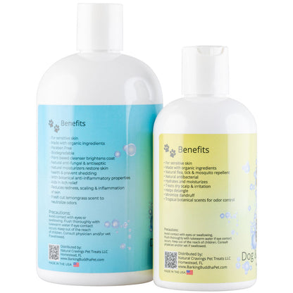 Natural Cravings Buddha Bubbles Grab-and-Go Set Organic Shampoo & Conditioner for Dogs & Cats