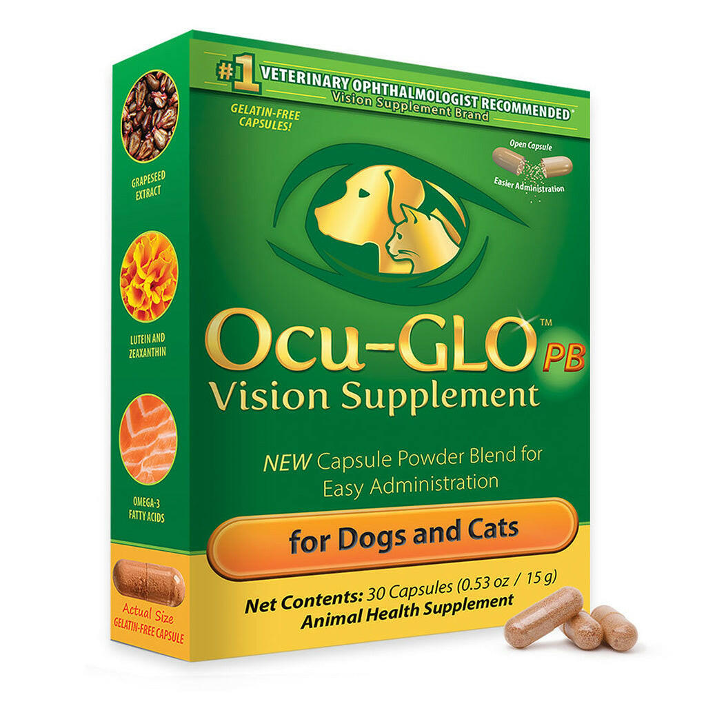 Ocu-GLO PB Vision Powder Blend Capsules for Dogs & Cats - 30 Capsules