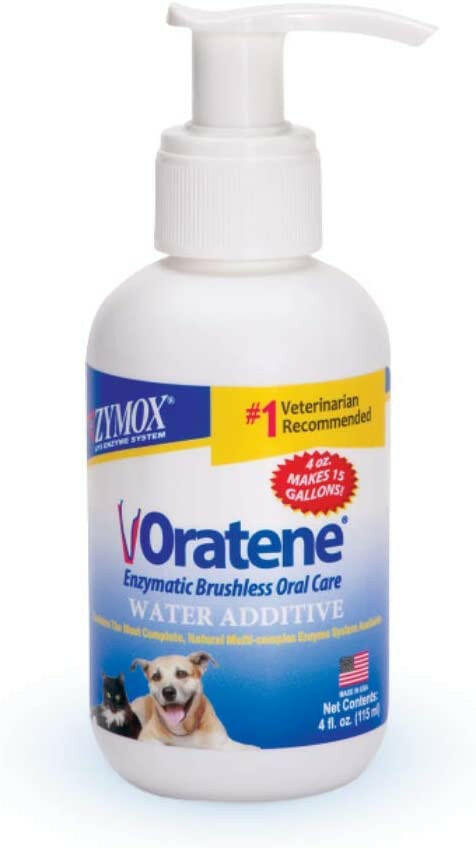 Zymox Oratene Enzymatic Water Additive Liquid for Dogs & Cats - 4 fl oz
