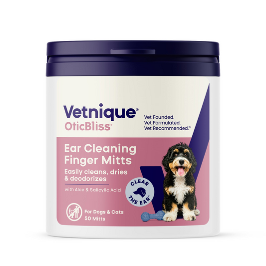 Oticbliss Ear Cleaning Finger Mitts For Dogs & Cats