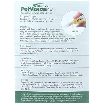 PetVision PRO Eye Lubricating Drops, 4-ml