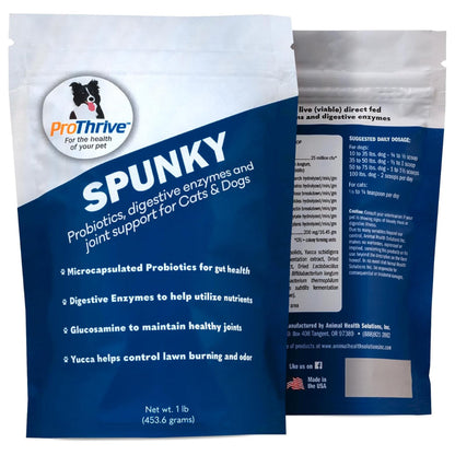 ProThrive Spunky Probiotics (Digestive Enzymes & Joint Support Supplement) for Dogs