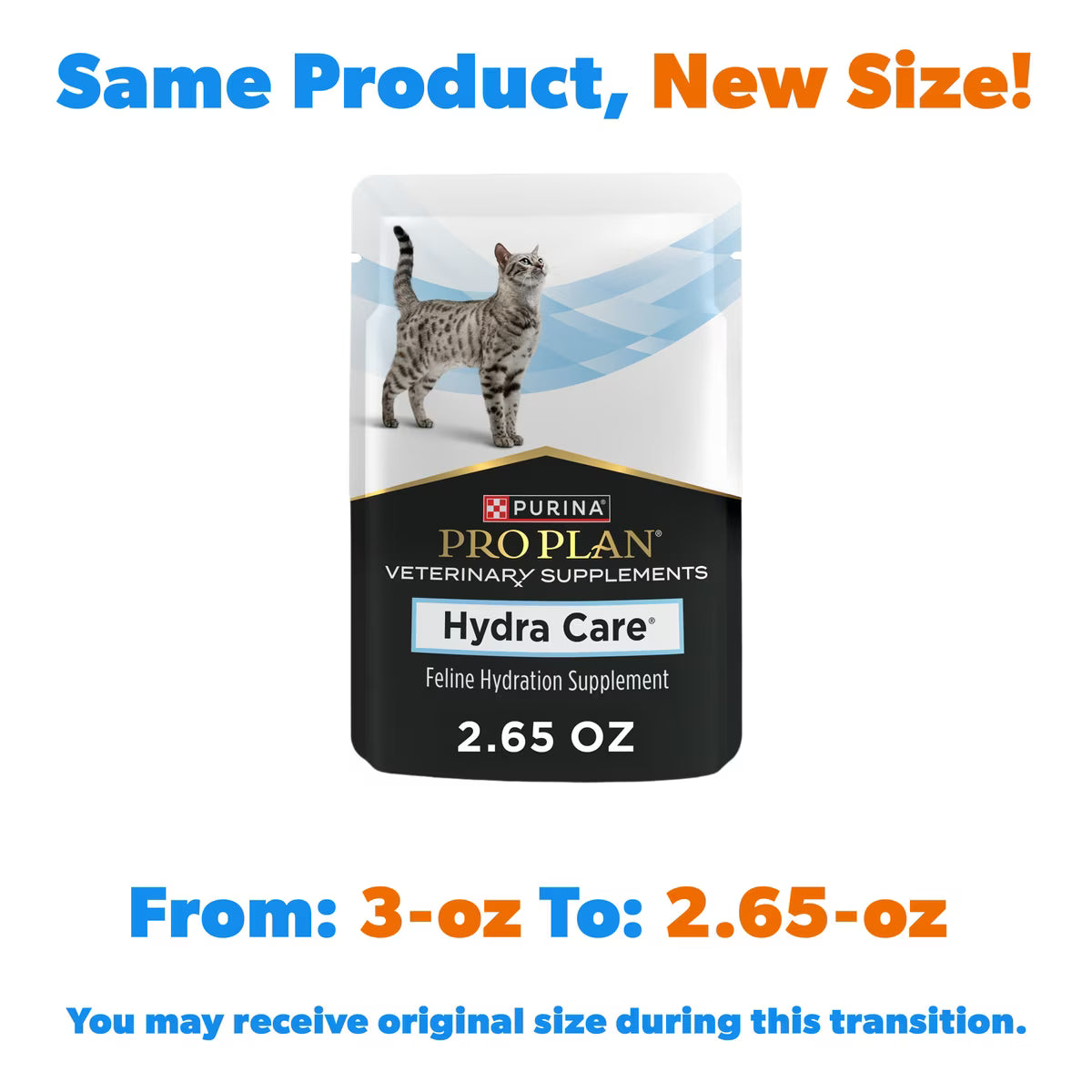 Purina Pro Plan Hydra Care Liquid Hydration Supplement for Cats - New Product size