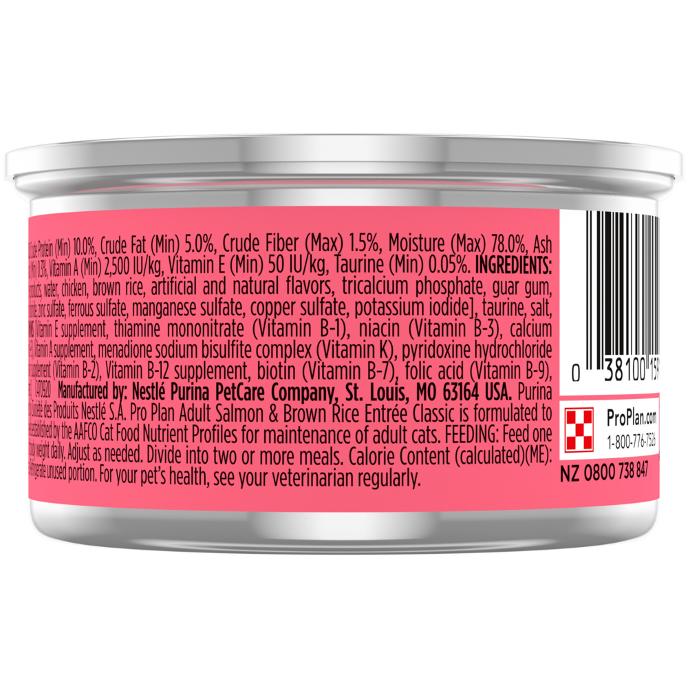 Purina Pro Plan Pate Salmon & Wild Rice Entree Wet Cat Food