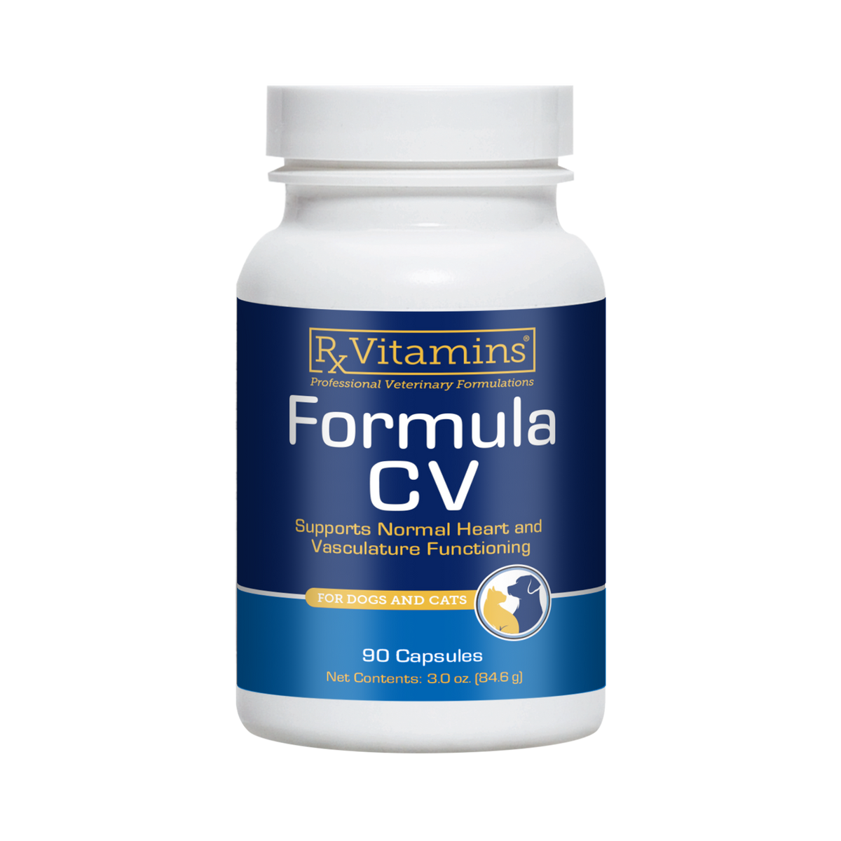 Rx Vitamins Formula CV For Dogs and Cats (90 caps) - Cat Supplements & Vitamins 1