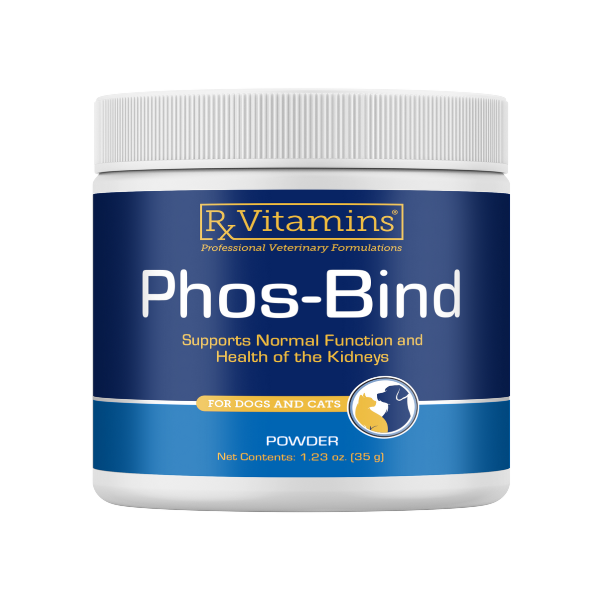 Rx Vitamins Phos-Bind Kidney Support Supplement For Dogs & Cats - 35g - Dog & Cat Supplements & Vitamins 8