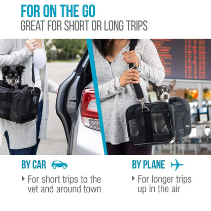 Sherpa Deluxe Airline Approved Soft Sided Dog & Cat Carrier