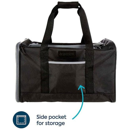 Sherpa Everyday Guaranteed On Board Soft-Sided Dog & Cat Carrier, Black