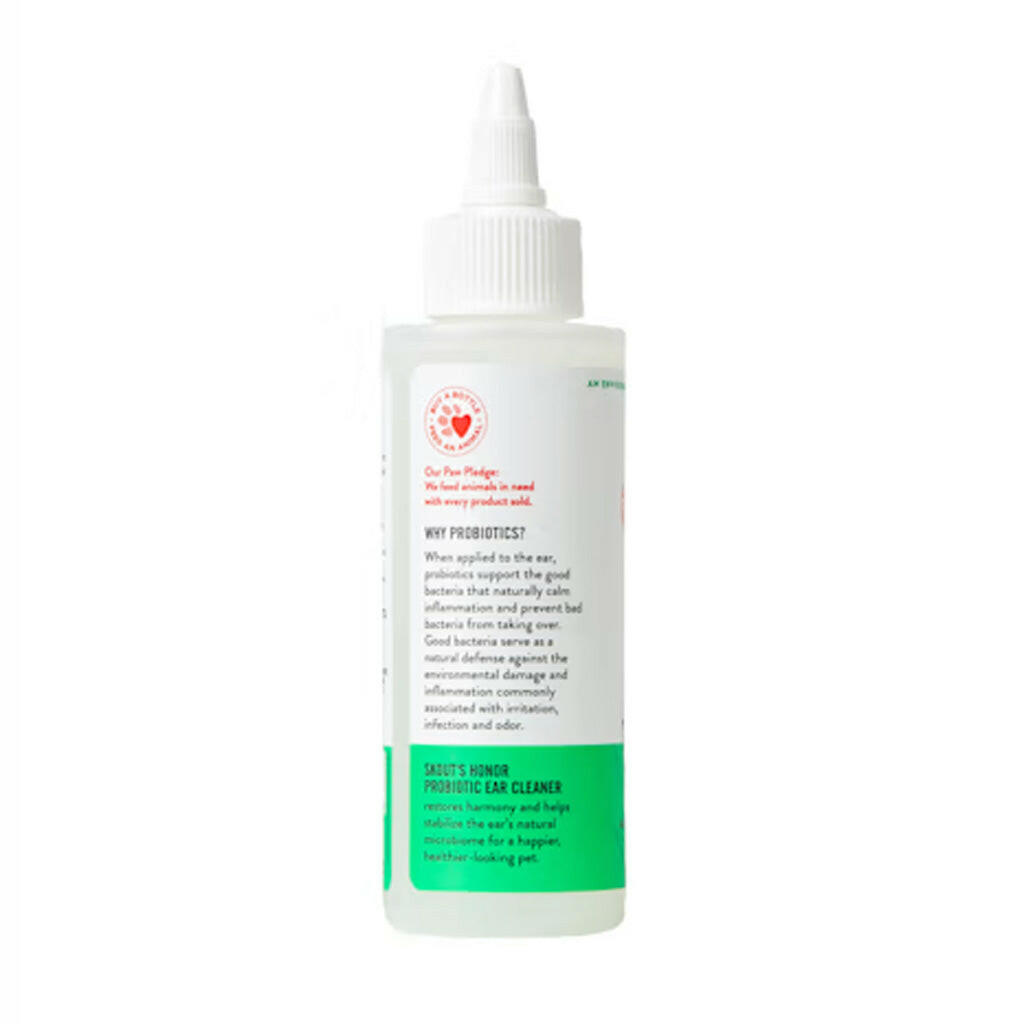 Skout's Honor Probiotic Ear Cleanser for Dogs (4 oz)