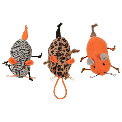 SmartyKat Instincts Safari Sneakers Mice Cat Toys