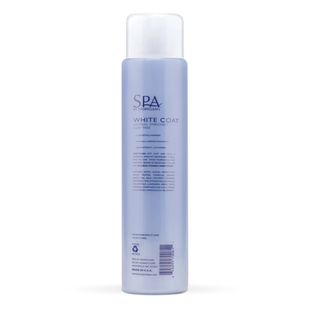 SPA by TropiClean Lavish White Coat Shampoo for Pets (16oz)