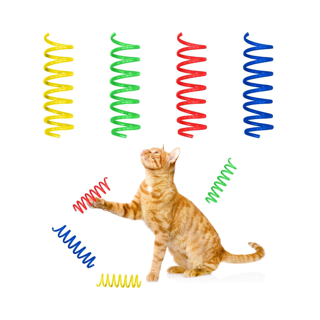 Ethical Colorful Springs Thin 10 pack Toy For Cat