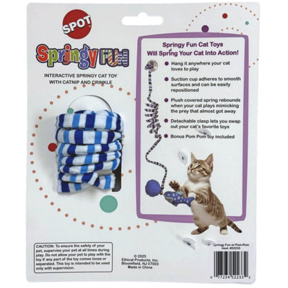 Spot Springy Fun Pom Pom Interactive Cat Toy (Assorted Characters)