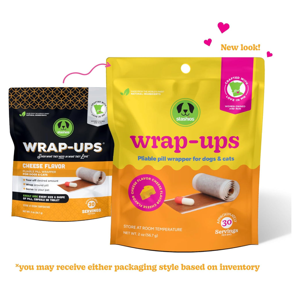 Stashios Wrap-Ups Cheese Flavor Pill Wrapper for Dogs & Cats (2 oz)