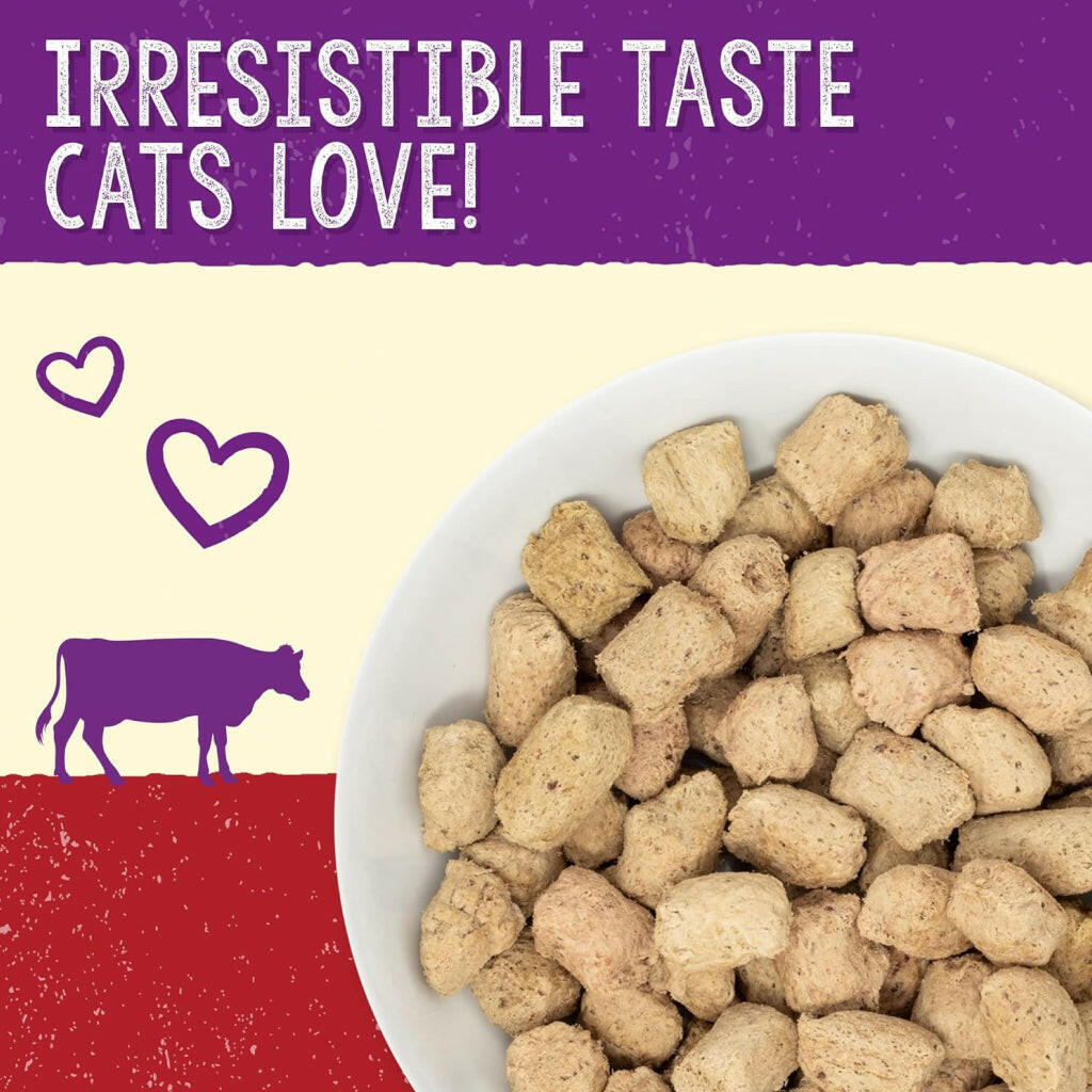 Stella & Chewy's Bountiful Beef Dinner Morsels Freeze-Dried Raw Food for Cats (8 oz)