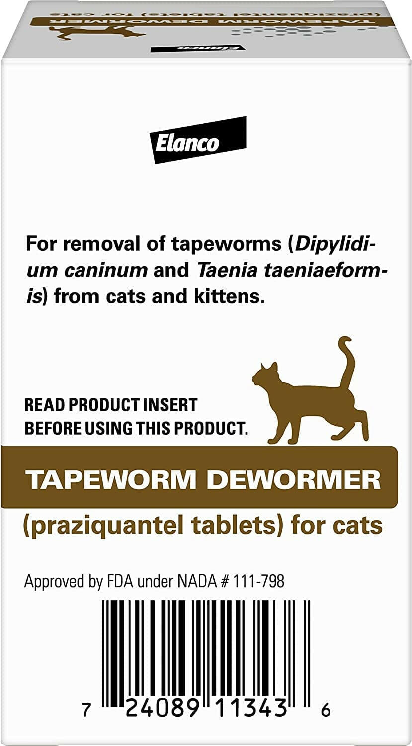 Tapeworm Dewormer for Cats (3 Tablets)