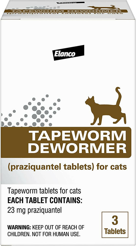 Tapeworm Dewormer for Cats (3 Tablets)