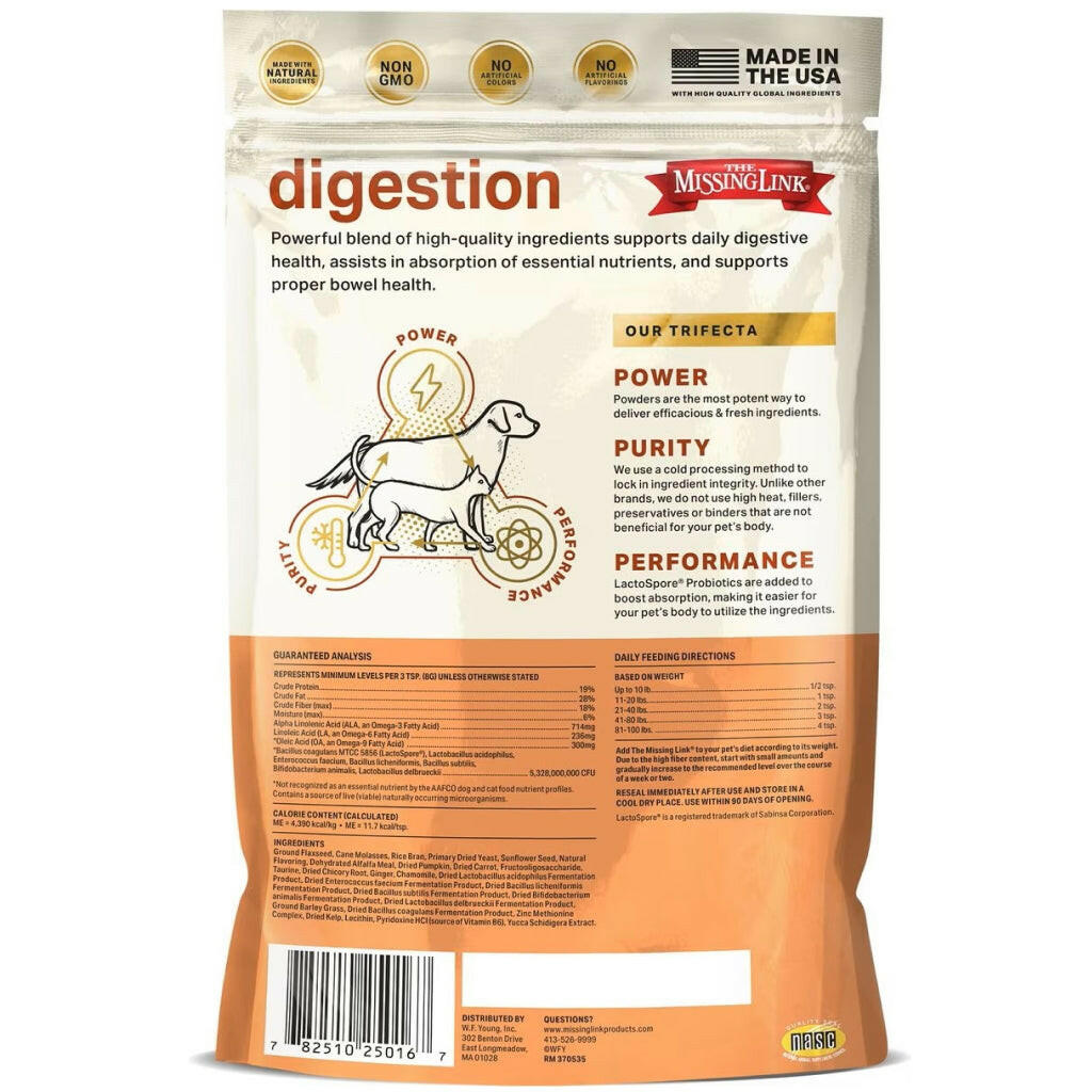 The Missing Link Digestion Supplement For Dogs & Cats (1 lb)