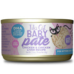 Tiki Cat Baby Pate Chicken and Chicken Liver Grain-Free Wet Food For Kitten (2.4 oz x 12 cans)