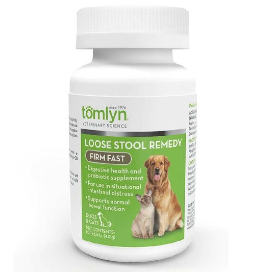 Tomlyn Firm Fast Loose Stool Remedy for Dogs & Cats (10 tablets)