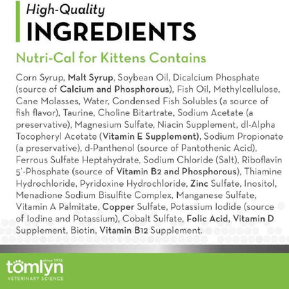 Tomlyn Nutri-Cal Gel Tuna Flavored High Calorie Nutritional Supplement for Kittens (4.25 oz)