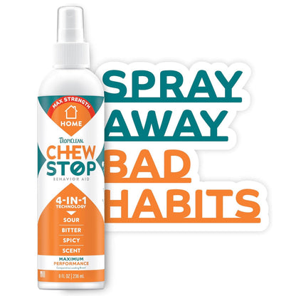 TropiClean Chew Stop Behavior Aid Home Spray- 8oz