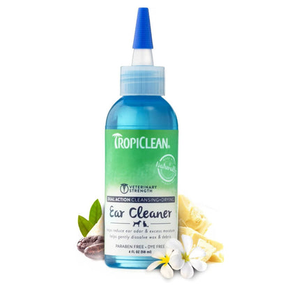 TropiClean Dual Action Ear Cleaner for Pets (4oz)
