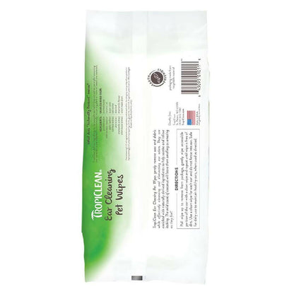 Tropiclean Ear Cleaning Wipes For Pets (50 ct)