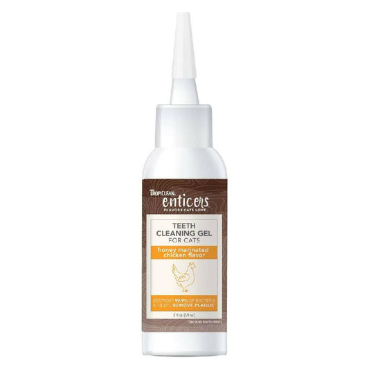TropiClean Enticers Teeth Cleaning Honey Marinated Chicken Flavor Cat (2oz)