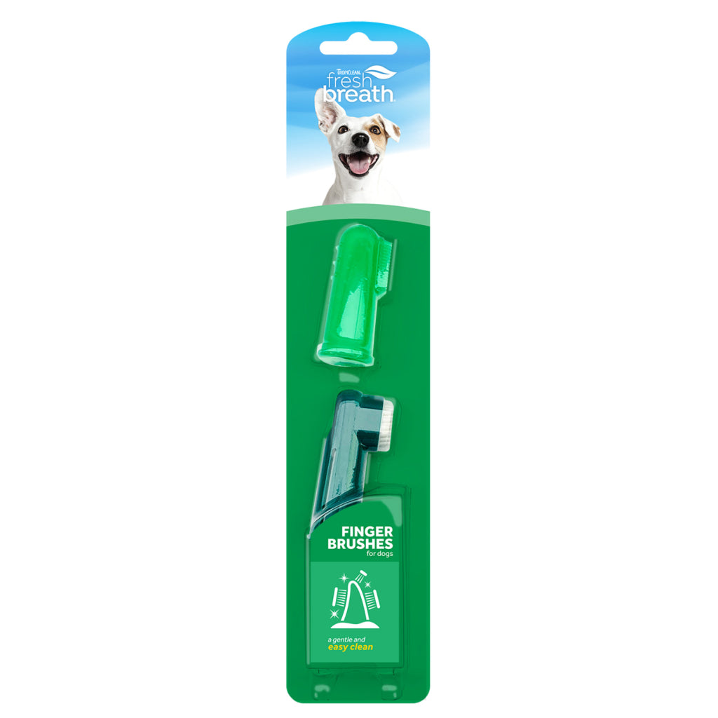 TropiClean Fresh Breath Finger Brushes for Pets- 2 pack
