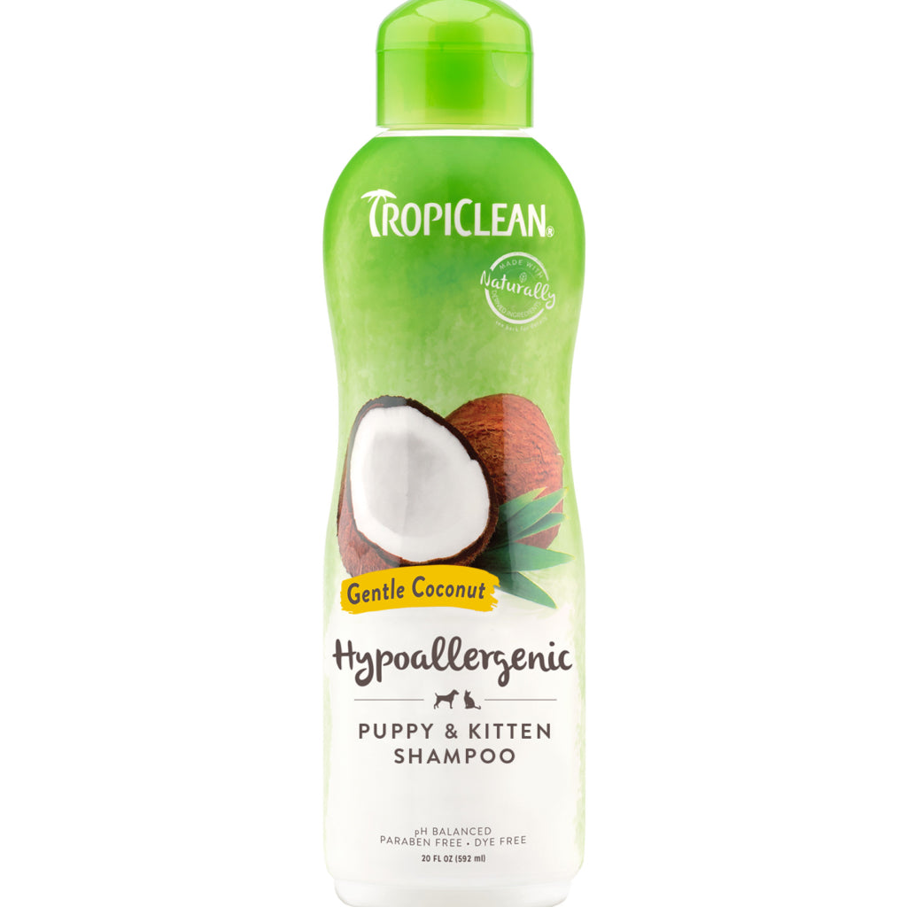 TropiClean Gentle Coconut Hypoallergenic Puppy & Kitten Shampoo