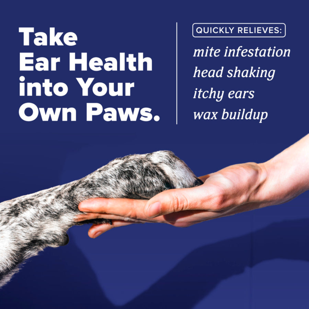 TropiClean HomeVet Ear Mite Treatment Drops for Dogs & Cats - Quick relieves from mite infestation, head shaking, itchy ears, wax build-up