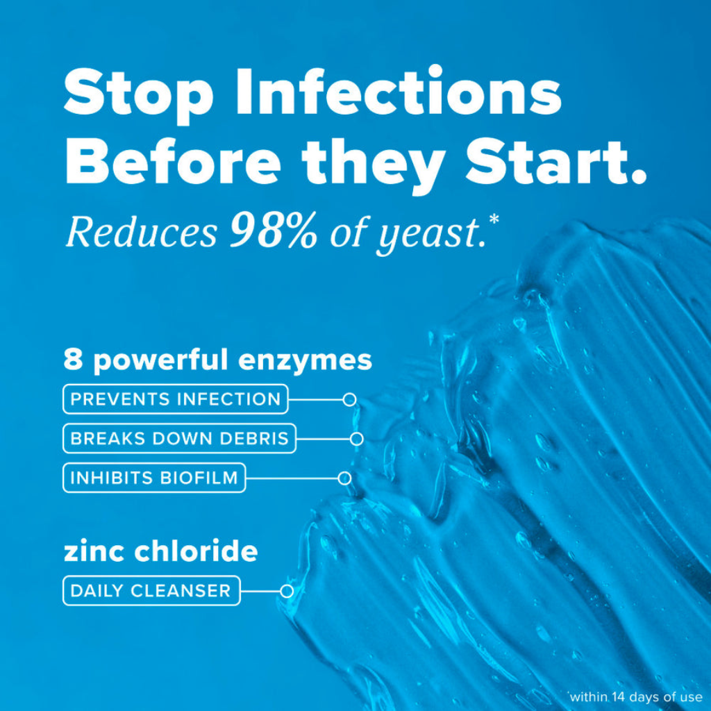 TropiClean HomeVet Enzymatic Ear Wash Liquid for Cats & Dogs - Stop Infection before they start