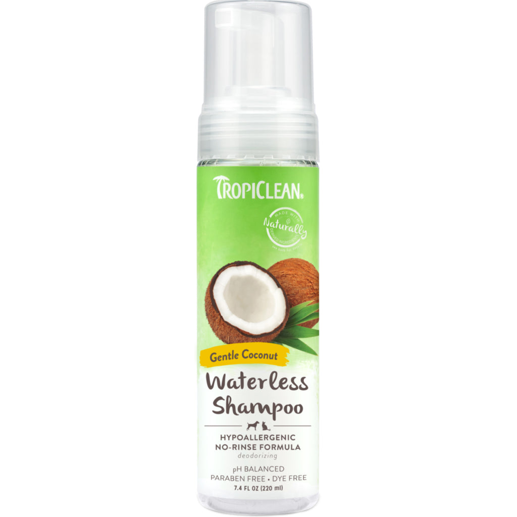 TropiClean Hypoallergenic Waterless Shampoo For Pets (7.4 oz)