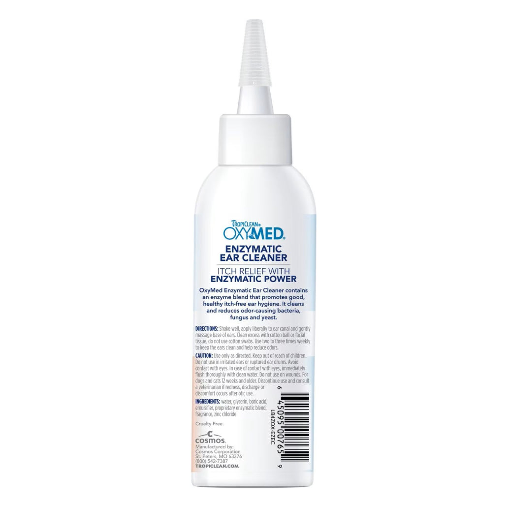 TropiClean OxyMed Enzymatic Ear Cleaner (4 oz)