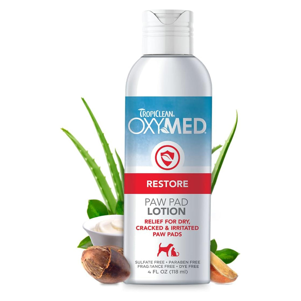 TropiClean OxyMed Restore Paw Pad Lotion for Dogs & Cats (4 oz)
