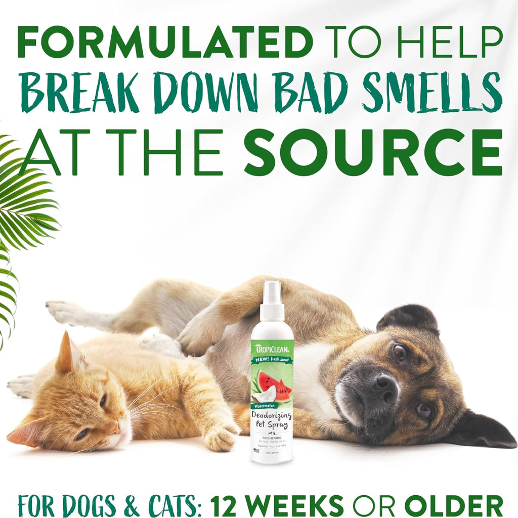 TropiClean Watermelon Deodorizing Pet Spray (8 oz)