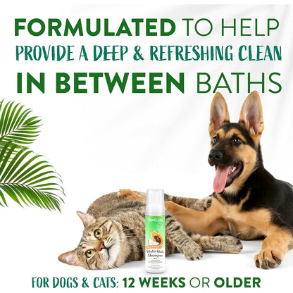 TropiClean Watermelon Waterless Shampoo for Dogs & Cats (7.4 oz)