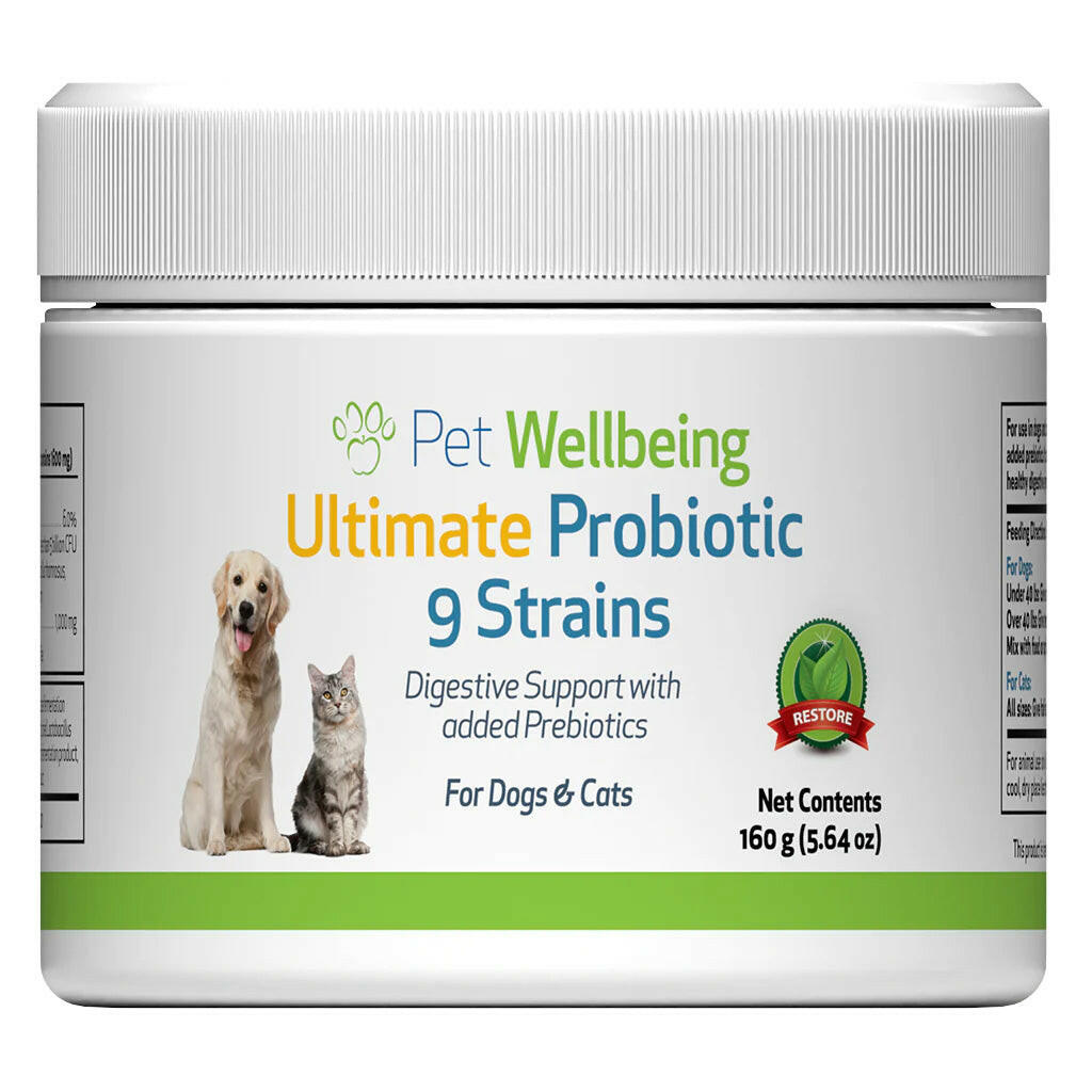 Ultimate Probiotic 9 Strains with Prebiotics for Cats (5.64 oz)